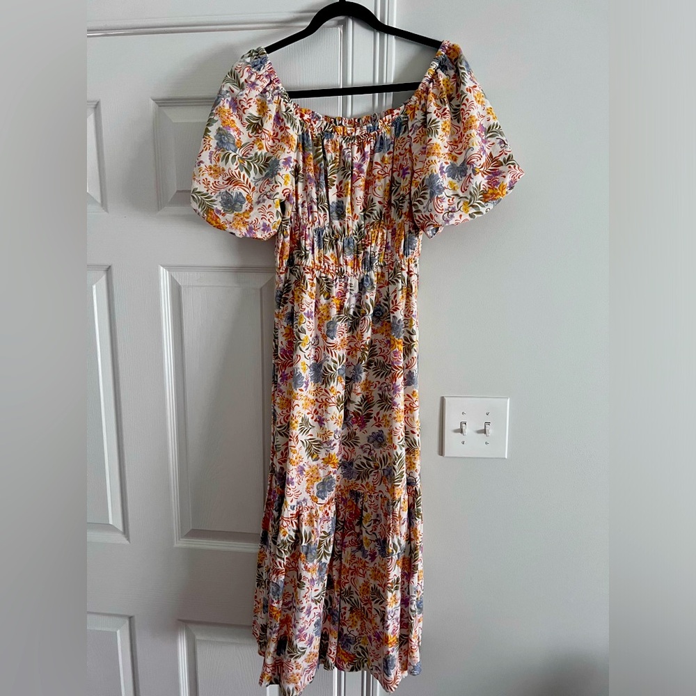 JAPNA Floral midi dress